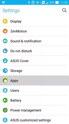 Instrucciones paso a paso para resolver problemas de aplicación en un Android : Abrir la configuración de la aplicación