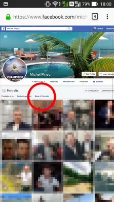 Cómo descargar el año de Facebook en video de revisión para Android : Abriendo los álbumes de la galería de imágenes.
