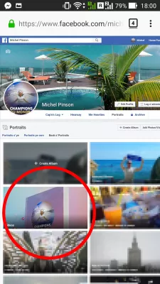 Cómo descargar el año de Facebook en video de revisión para Android : Album de video en la galeria de album de Facebook.
