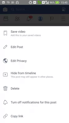 Cómo descargar el año de Facebook en video de revisión para Android : Opciones de video