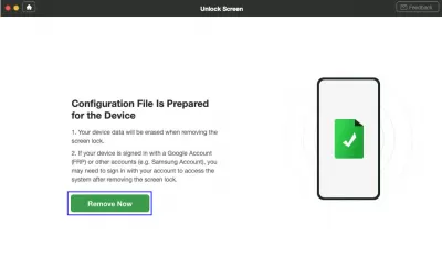5 Best Android Screen Unlock Software 2022 – Free Download : Configuration file being prepared for the device