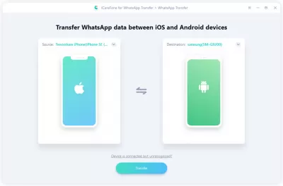 Cel mai bun software de transfer de date WhatsApp pentru Android în 2022 - Descărcare gratuită. : Începeți Tenorshare WhatsApp Transfer software