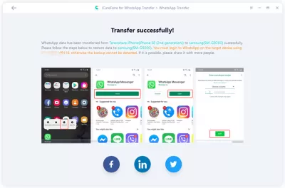 Best WhatsApp Data Transfer Software for Android in 2022 - Free Download. : WhatsApp transfer between devices successfully performed