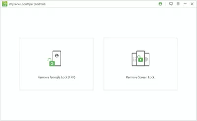 imyfone - Revisión de Lockwiper (Android) : Selección entre la eliminación de Google Lock FRP o la eliminación de bloqueo de pantalla