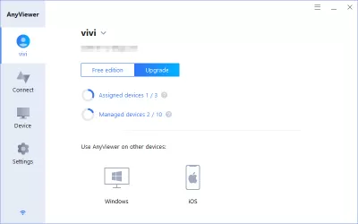 O modalitate ușoară de a accesa de la distanță PC de la PC sau iPhone : Pasul 3. Apoi vă puteți vizita cu succes la oriceViewer.Your device will automatically be assigned to the account you’ve logged in.