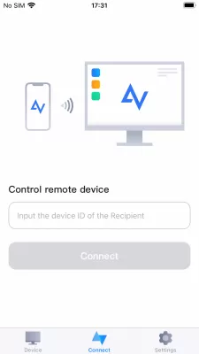 PC 또는 iPhone에서 PC에 원격으로 액세스하는 쉬운 방법 : 2 단계. AnyViewer iOS 응용 프로그램을 엽니 다, then go to the Connect tab on the lower-middle of the screen.