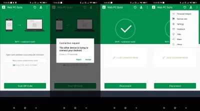 Cijeli pregled Web PC Suite APK za Android : Android PC Suite APK otvorio na Android mobilni telefon